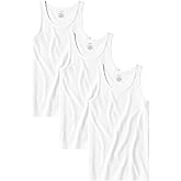 Andrew Scott Men's Cotton A-Shirt Tanks | Tag Free 100% Cotton Tank Tops |Multi Packs-Colors