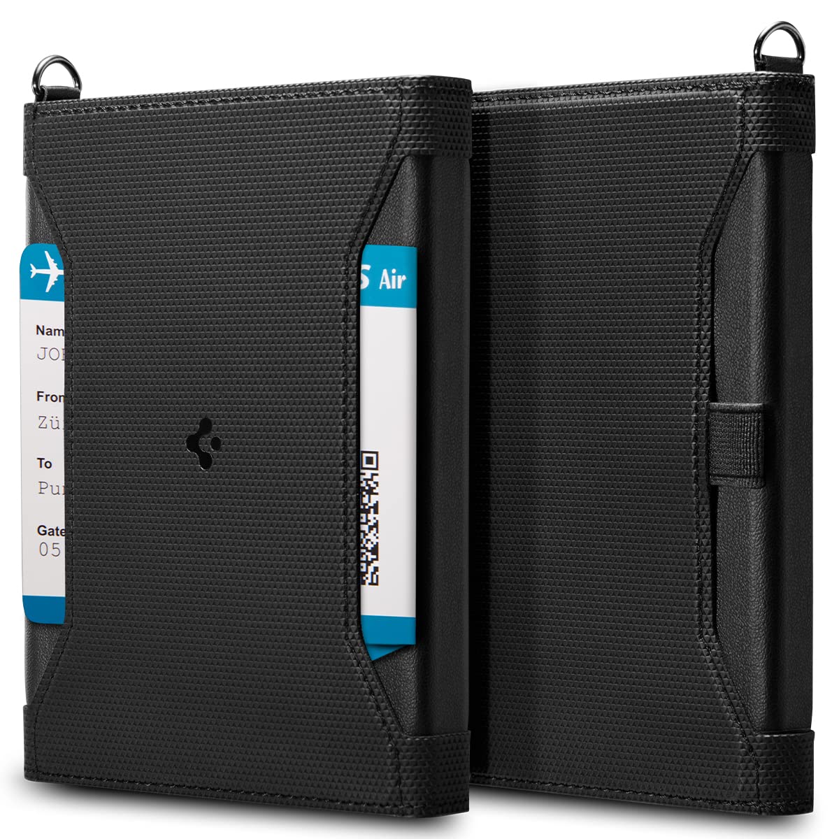 Spigen Life Passport Card Cover Holder Wallet Travel Documents Organizer Protector Accessories with RFID Blocking Technology SIM Card Pin Included