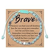 BQXS Natural Stone Beaded Stretch Bracelets Christmas Mother's Day Birthday Gift for Women