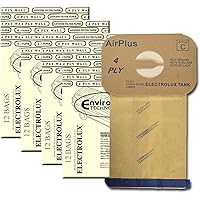 EnviroCare Style C 48 Electrolux Type C Tank Model Vacuum Cleaner Bags 4 Ply, tan