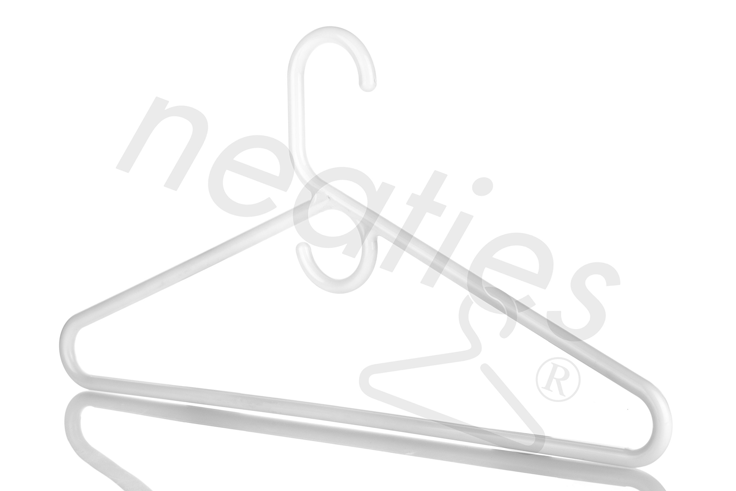 Neaties Super Heavy Duty White Plastic Hangers, USA Made Long Lasting Tubular eBay