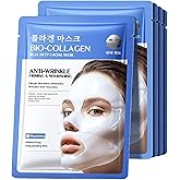 5pcs Bio-Collagen Real Deep Mask,Hydrating Overnight Face Masks, Anti-wrinkle Firming Nourishing Face Skin,Korean Skincare Fa
