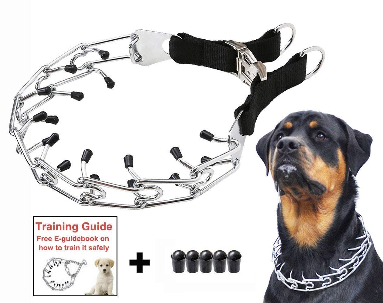 Mayerzon Dog Prong Training Collar, Stainless Steel Choke