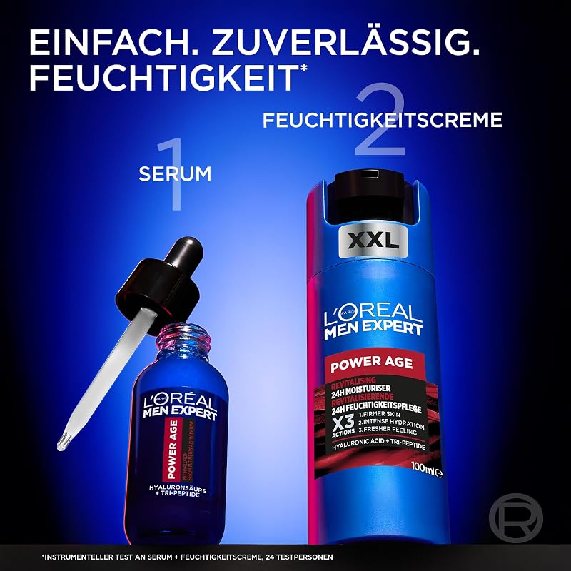 L'Oréal Men Expert Anti-Aging Gesichtscreme gegen Falten für Männer, 100 ml