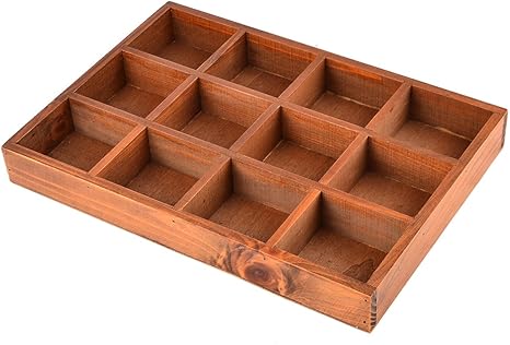 Drawer Tray Yamix 12 Slot Wooden Drawer Dividers Storage Divider