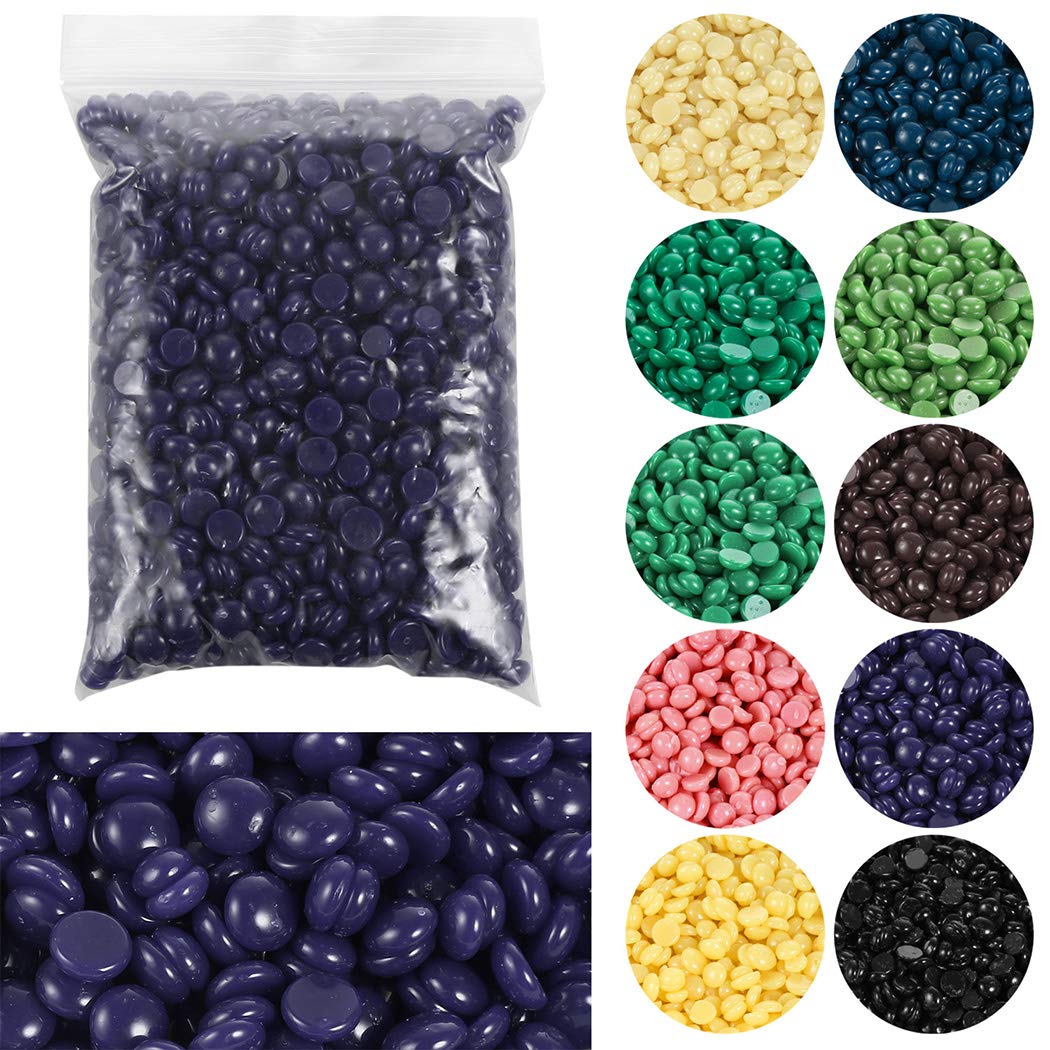 Blueis Hard Wax Beans Anjou Painless Hair Removal Body Waxing Beans for Wax Warmer Kit, Ideal for Women & Men, Wax Hair on Arms, Armpits, Legs, Bikini Lin Exfoliators