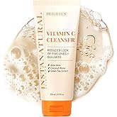 InstaNatural Vitamin C Cleanser | All Natural Face Wash, Brightens Skin, Good for Uneven Texture, USA Made with Coconut Water and Aloe Vera, 6.7 FL Oz