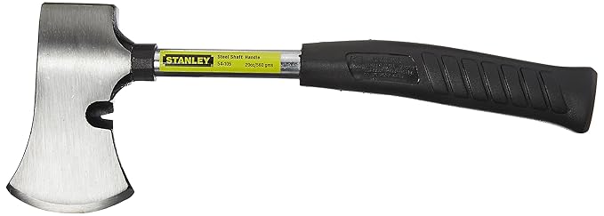 STANLEY 54-105 Camp Axe Steel Shaft for Camping,Hiking use (Chrome and Black)