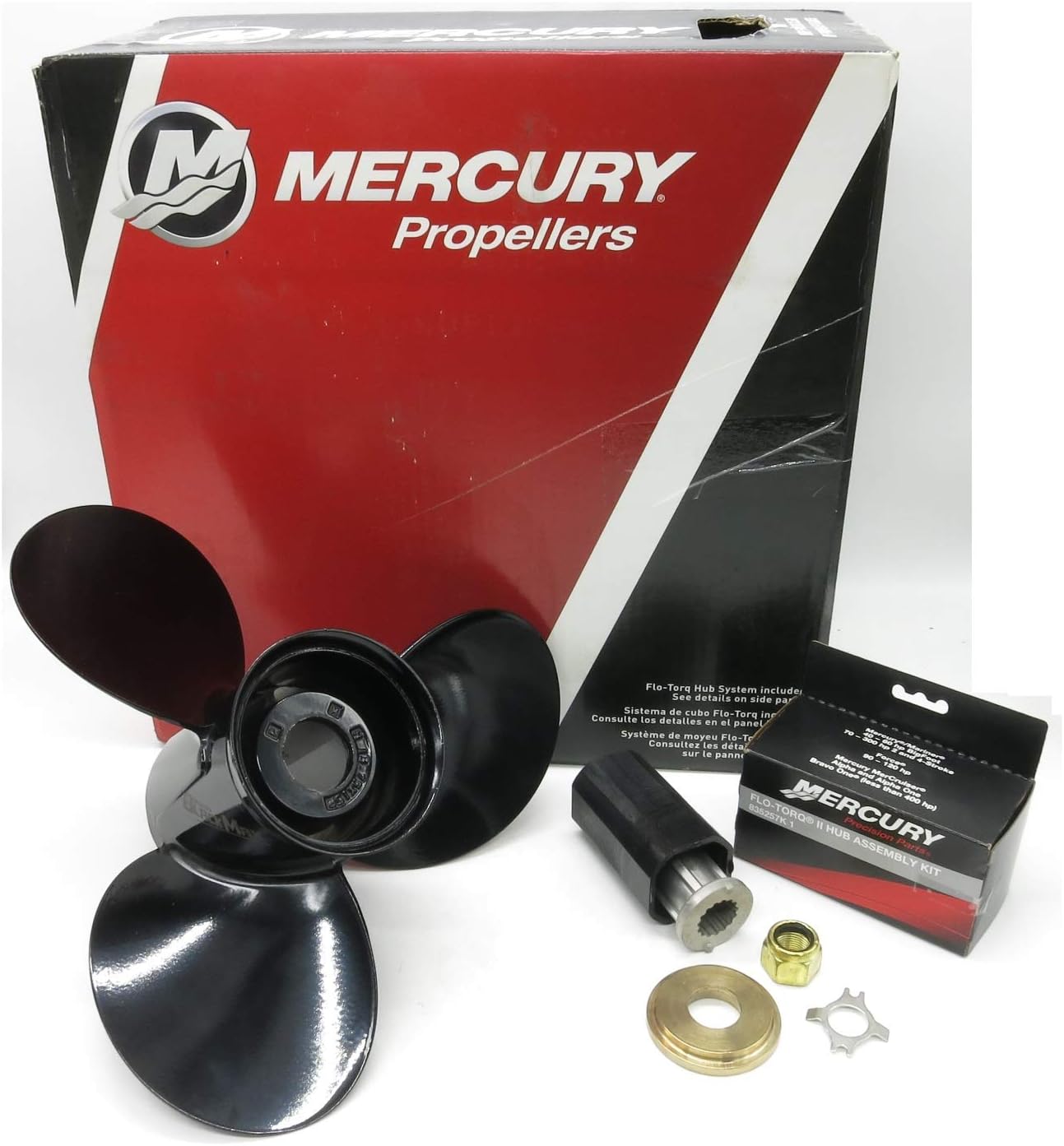 Mercury New OEM Black Max Propeller 10-3/8x13 Prop 10.38x 13 Pitch 48-19640A40 e