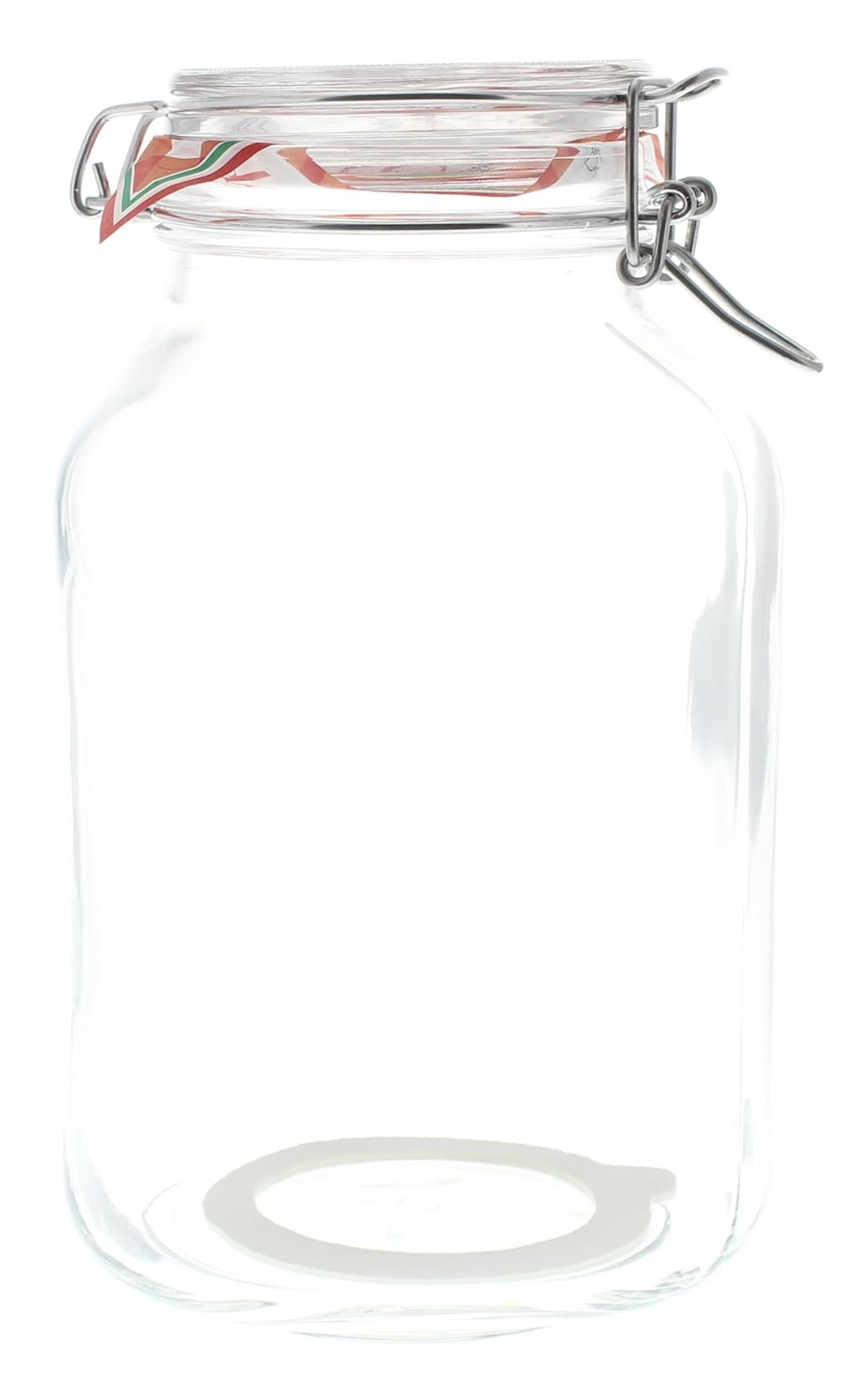 Bormioli 845658 Large Glass Glass Jar With Clip Lock Storage