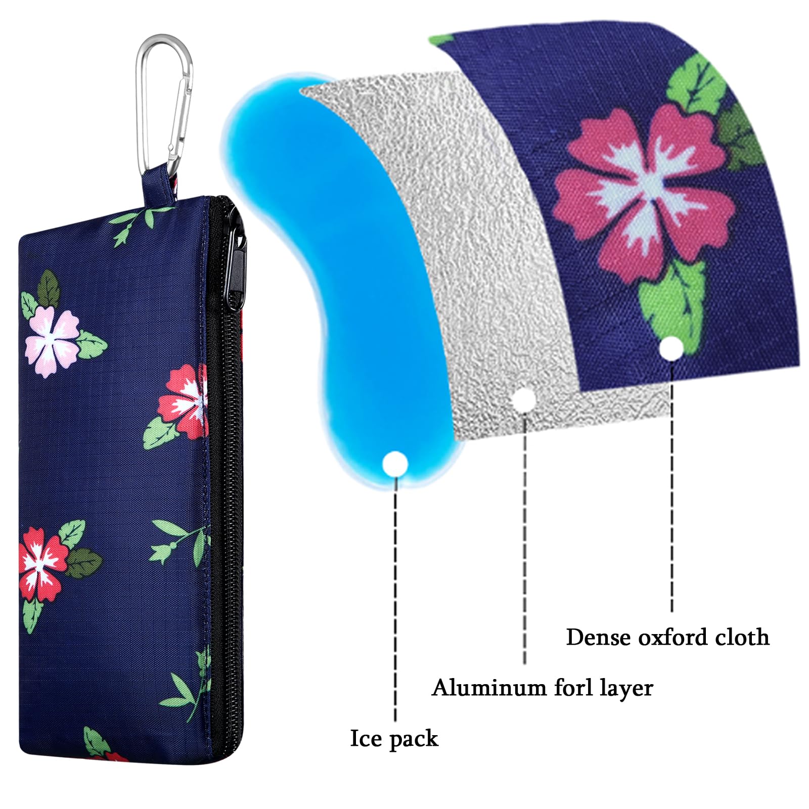 Insulin Pen Cooler Travel Case, Portable Diabetic Medication Supplies Accessories Organizer Bags for Women, Keep Medicine Cool While Traveling, TSA Approved Ice Pack