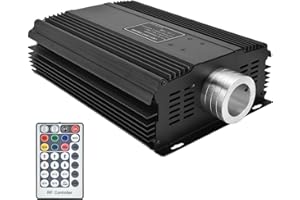 Fiber Optic Lamp, Fiber Optic Lamp,90W LED Fiber Optic Lights Kit RGBW Fiber Optic Driver with 28-Key Remote Control 1500LM, 