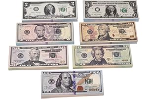 Ficheny Props Copy Money 140 pcs for Music Videos,Kids Learning Toys and Birthday Party