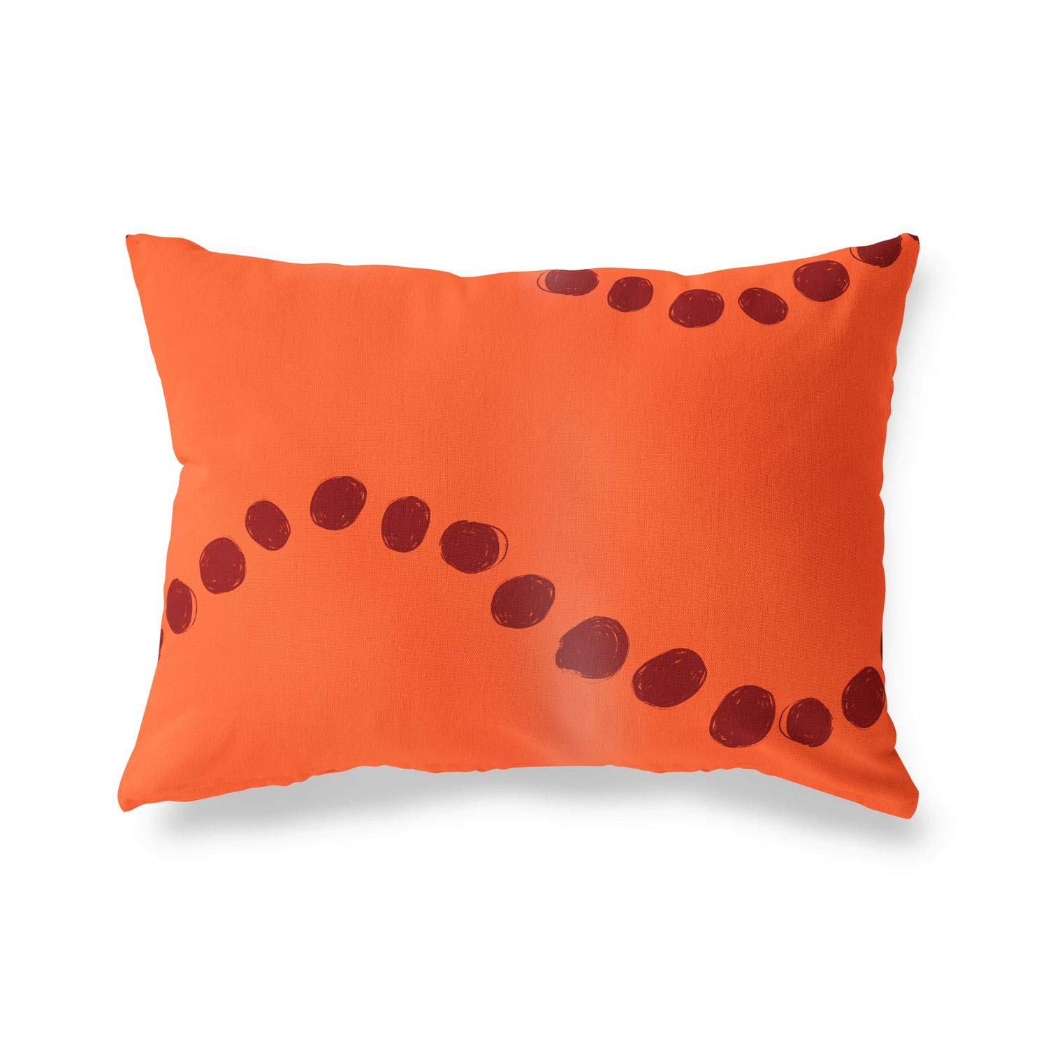 BonaMaison Decorative Cushion Cover, Orange Bordeux Throw Pillow Covers, Home Decorative Pillowcases for Livingroom, Sofa, Bedroom, Size: 45X60 Cm - Designed and Manufactured in Turkey