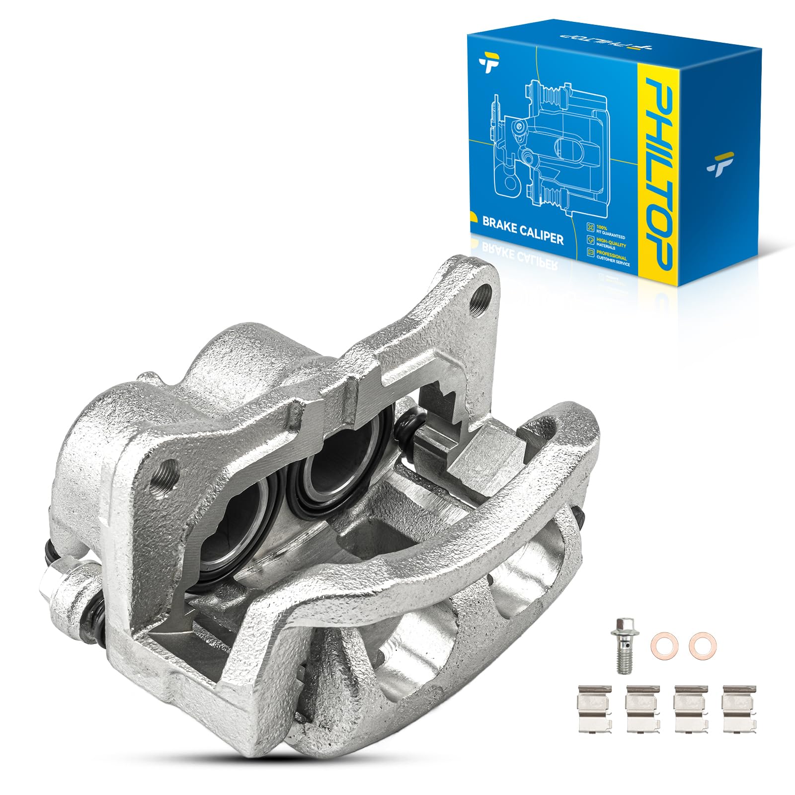 Photo 1 of PHILTOP Brake Caliper Front Left Compatible with 2011-2014 Ford Edge, 2007-2015 Mazda CX-9, 2011-2015 Lincoln MKX, 18-B5026AS
