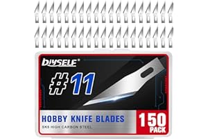 DIYSELF Exacto Lot de 150 lames de couteau en acier à haute teneur en carbone pour loisirs créatifs, scrapbooking, pochoir #1