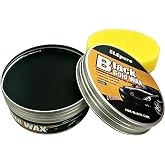 Black Gold Car Wax with Pad Solid Auto Carnauba Cars Polish Cleaner Waxing | for Gloss Shine, Paint Ceramics Coating Repair Scratch &amp; UV Protection for Black Cars 210g with Free Waxing Sponge, 7.41oz