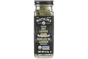 Watkins Gourmet Organic Spice Jar, Bay Leaves, Non-GMO, Kosher, 4.9 g