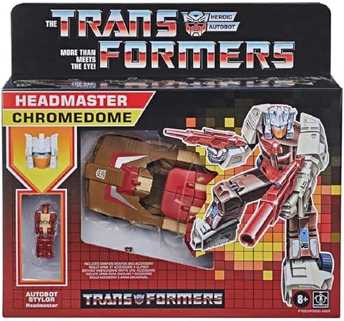 Amazon トランスフォーマー ウォルマート限定 レトロ ヘッドマスターズ デラックス クラス クロームドーム Transformers 21 Walmart Exclusive Retro Headmasters Deluxe Class Chromedome G1 レジェンズ タイタンズ リターン 並行輸入品 ロボット 子ども向け