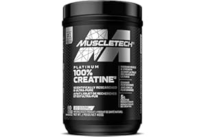 Creatine Monohydrate Powder, MuscleTech Platinum Creatine Powder, Pure Micronized Creatine Powder, Post Workout Supplement, M