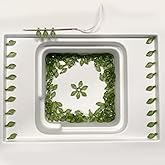 Green Leaf Beads for Jewelry Making – 200PCS Acrylic Plant Charms, Transparent Tiny Leaf Caps for Jewelry Making, DIY Earrings, Bracelets, Spring Crafts(Green)