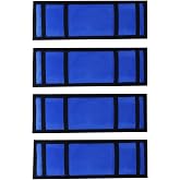 Ratchet Strap Protector Sleeve Universal Tie Down for Boat, Trailers, Jetski, Waverunner Blue 4 x 12 Inches&ndash;Pack of 4
