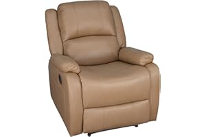 RecPro Charles Collection | 30" Zero Wall Wall Hugger Recliner | RV Living Room (Slideout) Chair | Toffee, 1-Pack