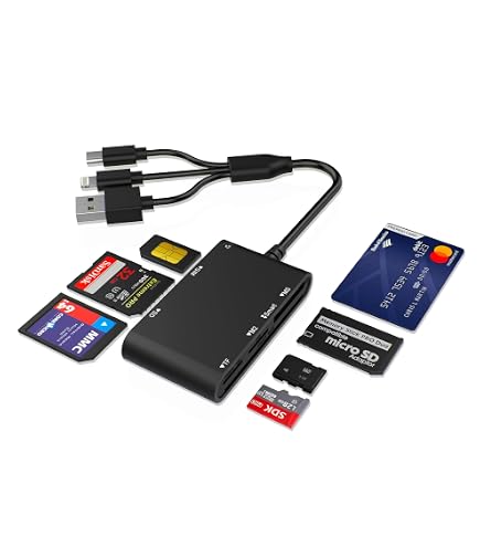 MCR3516 Lettore SIM Writer – Legge E Scrive Mini, Micro E Nano SIM, Con 5 SIM Vuote Incluse