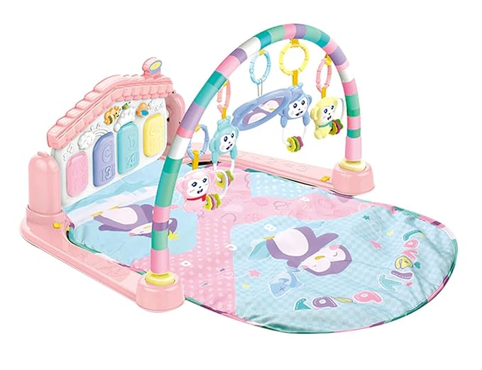 Magicwand Kick & Play Multi-Function Piano Baby Gym & Fitness Rack (Pink)