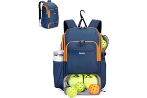 sportsnew Pickleball Bag Large Sports Pickleball Backpack with Shoe Compartment for Men Women, Patent Pending
