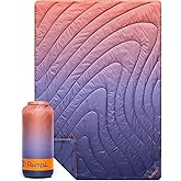 Rumpl Original Puffy Blanket - Warm, Water-Resistant Camping Blanket with 100% Recycled Synthetic Insulation, 52"x75", Original Puffy V2, Dusk Fade