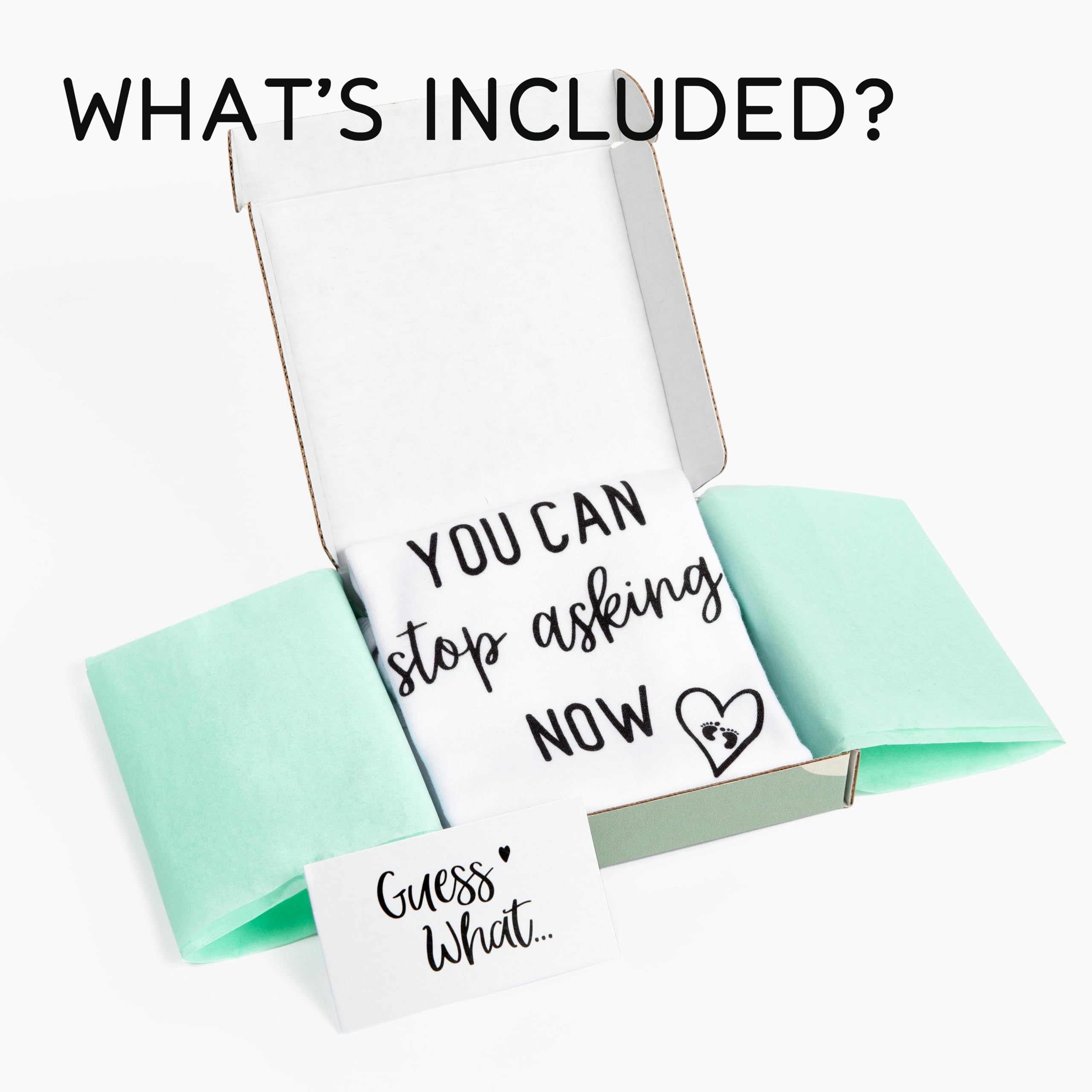 Bee! Funny Pregnancy Announcement Gift for Grandparents to be, You can stop asking