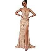 Elegant Formal Dress for Women Evening Party Sequin Tulle Ladies Bodycon Floor Length Gown Dress Female Outfits