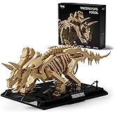 Nifeliz Triceratops Fossil Model Set, Dinosaur Skeleton Building Set for Adults and Collectors, Ideal Gift for Fossil Lovers 