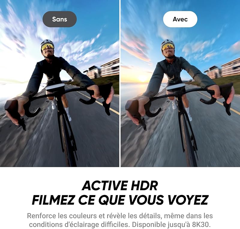 X4 Air, Caméra 360 8K, Appareil Photo vidéo étanche léger, Perche à Selfie Invisible, Pare-Vent intégré, objectifs remplaçables, dashcam pour vlog, Moto, Sport, Pack démarrage
