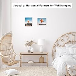 JCJMY 4x5 Picture Frame Rustic White for Wall