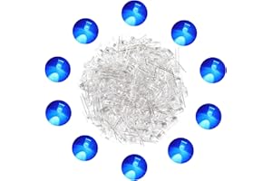 GENERIC YIWANSON 100 Pcs 5mm Led Diodes, Mini Single Clear Tiny Bulbs Electronic Project Kit, for Science Experiment, Electrical Circuit Boards, DIY LEDs Projectsled Diode, Blue Light