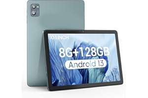 WDYQJE 10.1 Inch Android Tablet, Android 13 Tablets with 128GB+8(4+4 Expand) GB, 2.4+5G WiFi Tablet PC with FHD IPS Touch Screen, Dual 13MP+5MP Camera, Dual Stereo Speakers, Bluetooth5.0, GPS