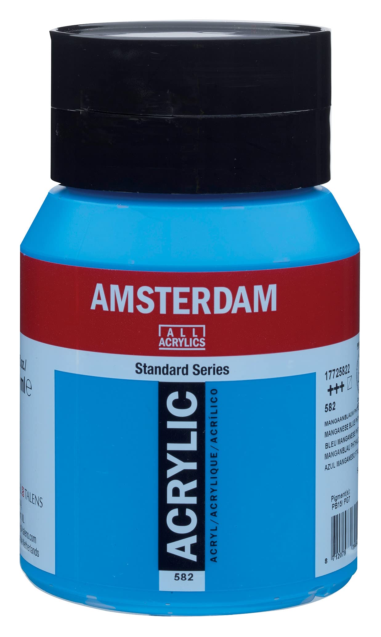 Amsterdam Standard Series Acrylic Jar 500 ml Manganese Blue Phthalo 582 (17725822)