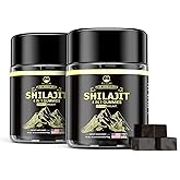 Pure Himalayan Shilajit Gummies for Men & Women, Organic Ashwagandha Gummies, 85+ Trace Minerals & 75% Fulvic Acid for Energy, Stamina & Immune Support, Vegan Non-GMO, 120 Count