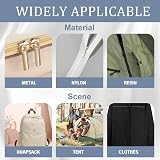 Fuitke 8 Pcs Zipper Pull Replacement Kit, Black Universal Repair Tool view 6