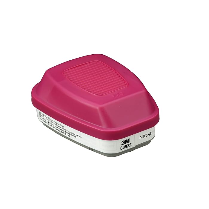 Buy 3M P100 Respirator Cartridge/Filter 60922, 1 Pair, Helps Protect