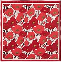 Hat To Socks Poppy Print Floral Chiffon Satin Scarf Ideal for
