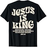 Jesus is King Bible Verse John 14:6 Christian God Religious T-Shirt