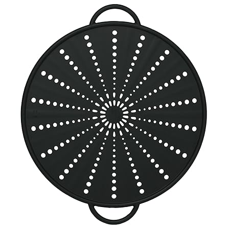 Emsa 514561 Spritzschutz, Ø 31 cm, Silikon, Anthrazit, Smart Kitchen