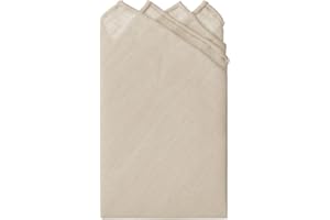 Jacob Alexander Linen Handrolled 15" x 15" Pocket Square Hanky