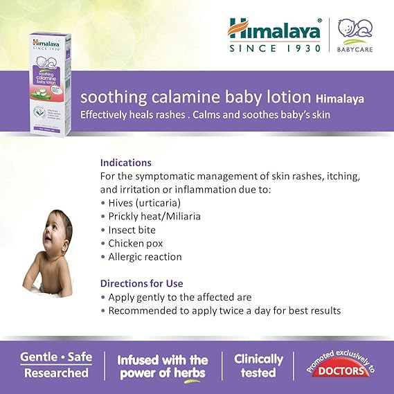 himalaya soothing calamine baby lotion