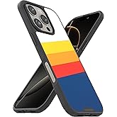 Smartish® iPhone 16 Pro Magnetic Case - Gripmunk Compatible with MagSafe [Lightweight + Protective] Slim & Thin Grip Cover with Microfiber Lining for Apple iPhone 16 Pro - Striped Up