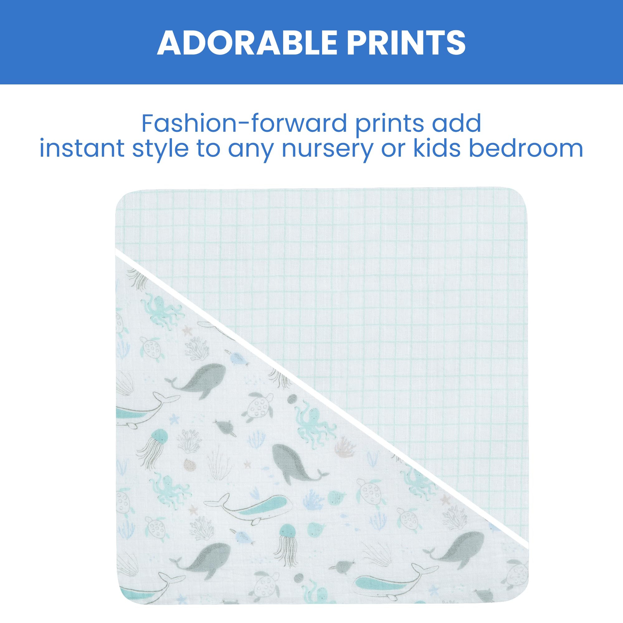 Delta Children Fitted Crib Sheets for Girls and Boys 100 Organic Cotton Crib Sheet for