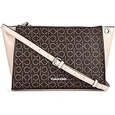 Calvin Klein Reyna Crossbody, Brown/Khaki/Mushroom Logo